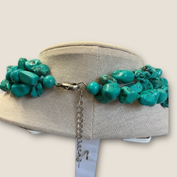 Lucas Lameth 925 Sterling Multi Strand Howlite Necklace - Picture 3 of 5